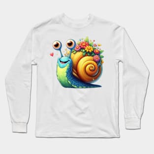 Cute Snail Long Sleeve T-Shirt